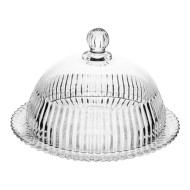 Queijeira 20cm Por 13cm Imperatriz Em Cristal Ecológico Wolff Com Tampa